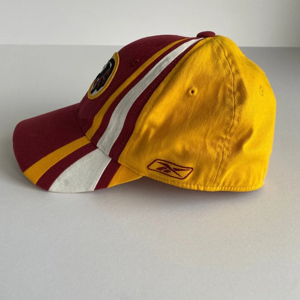 Vintage Redskins Hat Cap‎ Reebok NFL Equipment Adult One Size Gold Burgundy